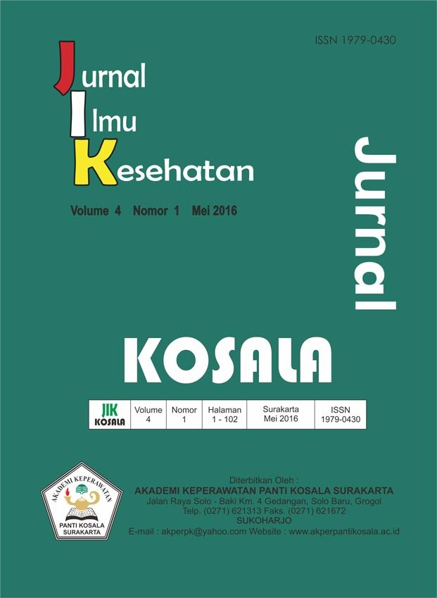 vol 4 no 1 (2016): jurnal ilmu kesehatan kosala | kosala